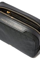Important Things Black Pouch
